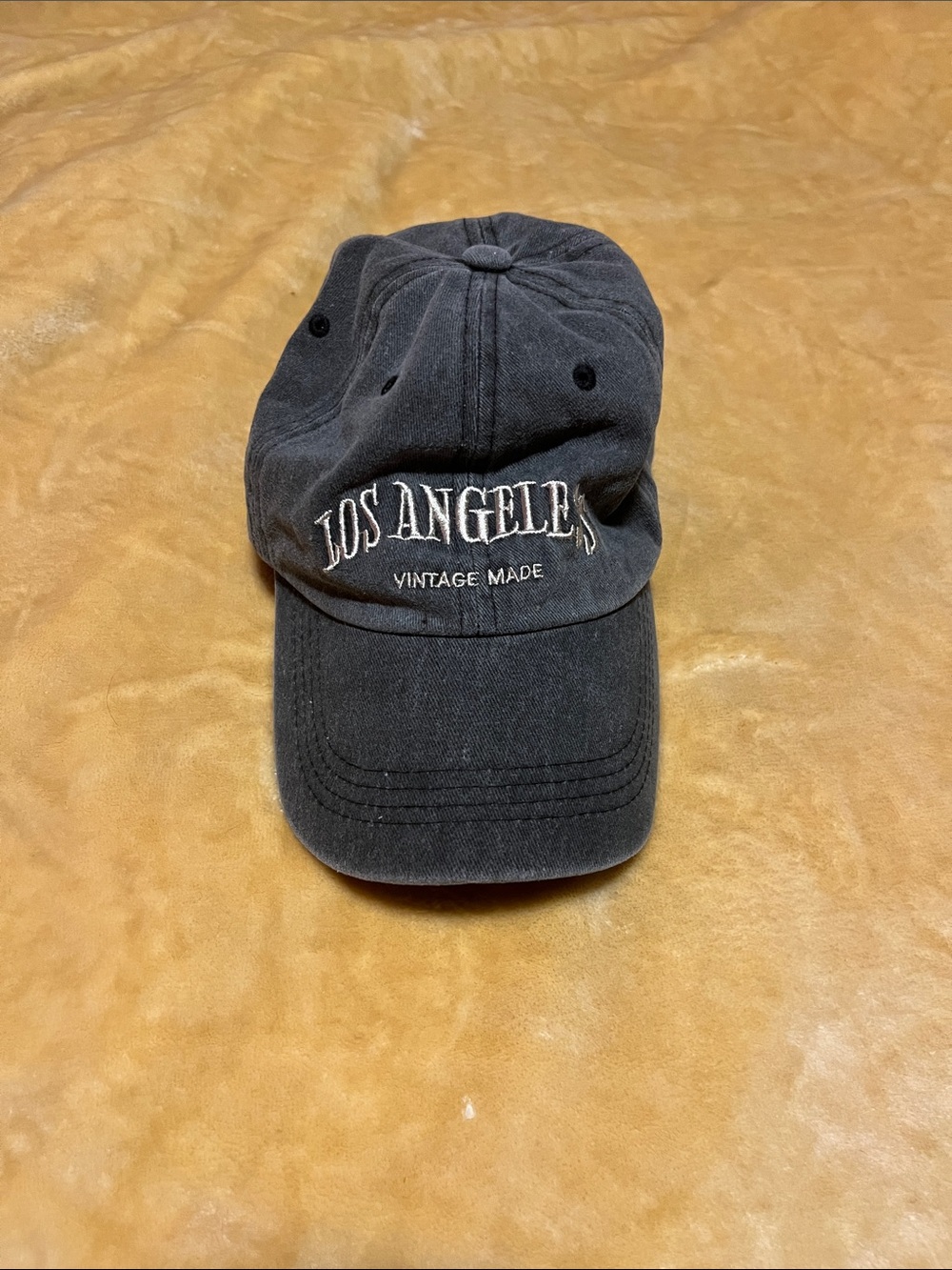 Los Angeles Vintage Made Black Cap